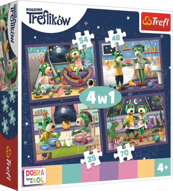 Puzzle Jó éjt Treflíkek - Esti rituálék 4 az 1-ben