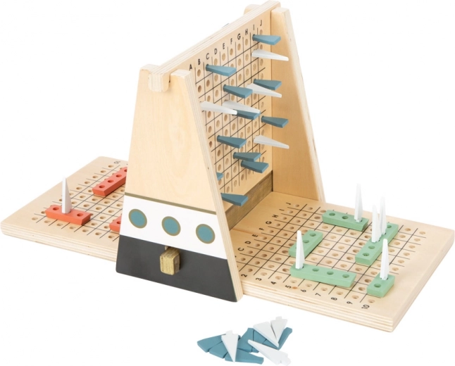 small foot stratégiai játék hajók gold edition – fa tengeri csata