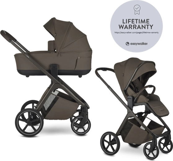 Easywalker Zoey kombinált babakocsi chestnut brown