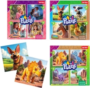 Puzzle 4 az 1-ben a legkisebbeknek