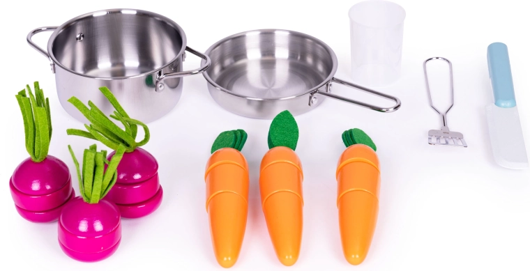 Vágható zöldségek és biztonságos kés