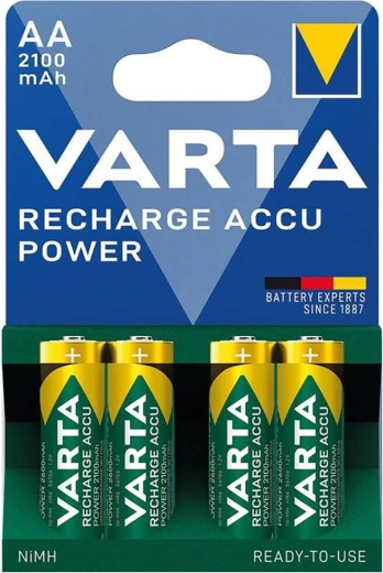 tölthető AA elemek 2100 mAh Varta (4 db)