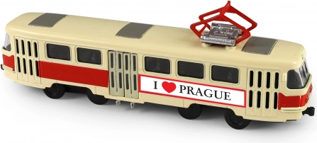 Fém retro T3 villamos Prága 16 cm nyitható ajtókkal