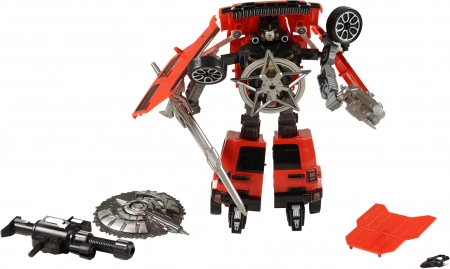 Átalakuló robot - piros és fekete