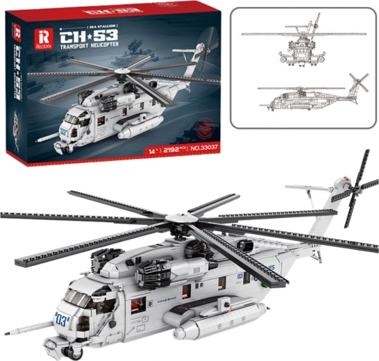 CH-53 szállító helikopter építőkészlet – 2192 darab