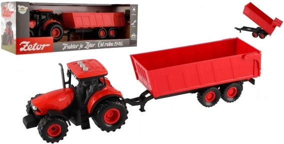 Zetor traktor lendkerekes platóval, világítással és hanggal