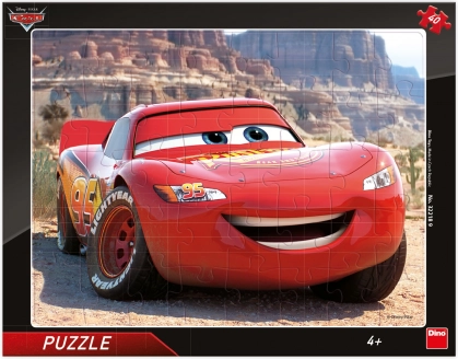 Puzzle Autók: Villám McQueen 40 darabos