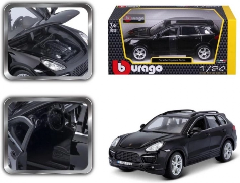 Modell Porsche Cayenne Turbo fekete 1/24