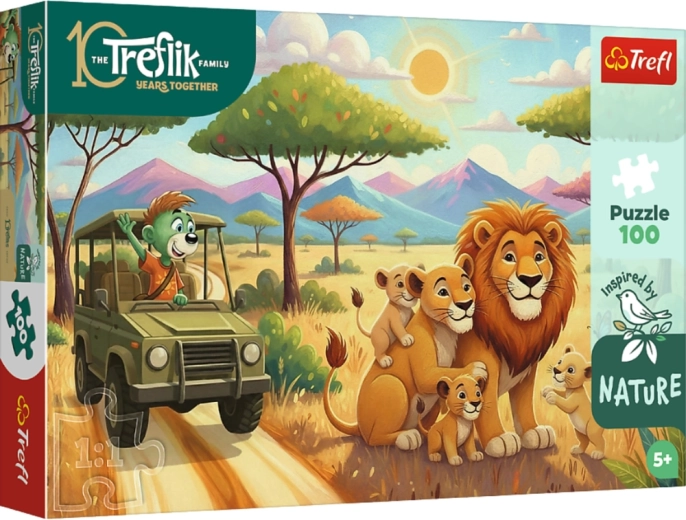 100 darabos puzzle – oroszlánok – RODZINA TREFLIKÓW – Trefl