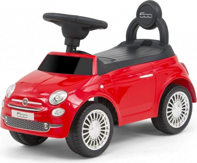 Fiat 500 piros gyermek futóbicikli
