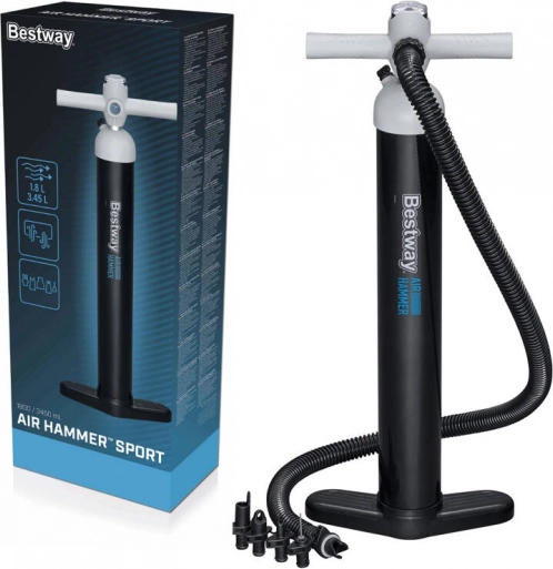 BESTWAY nagynyomású kézipumpa manométerrel