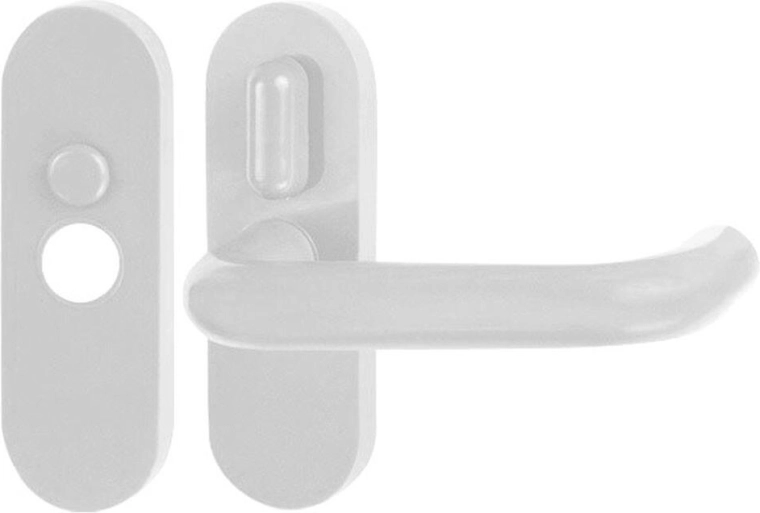 Beltéri ajtókilincs karral, fehér műanyag