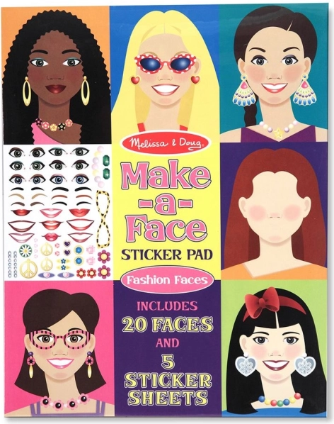 Matricás arckészítő készlet gyerekeknek (MELISSA & DOUG MAKE‑A‑FACE)