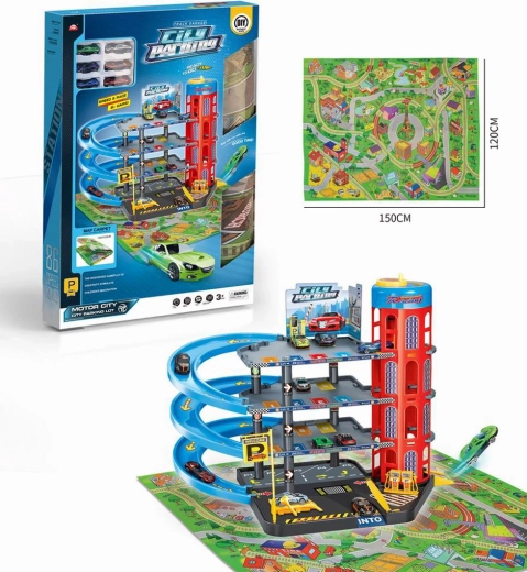 Többszintes parkoló lifttel, közúti filc alátéttel és kiegészítőkkel