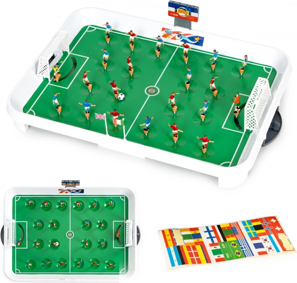 Mini asztali futball rugókkal