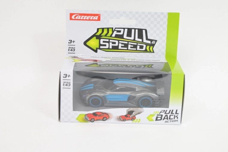 Carrera Pull Speed hyperautó 1:43 antracitkék