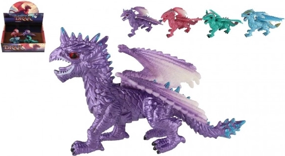 Teddies sárkányfigura – vegyes színek, 10 cm