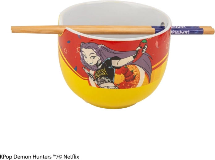 K-pop Demon Hunters ramen tál pálcikákkal Mira Spice Queen