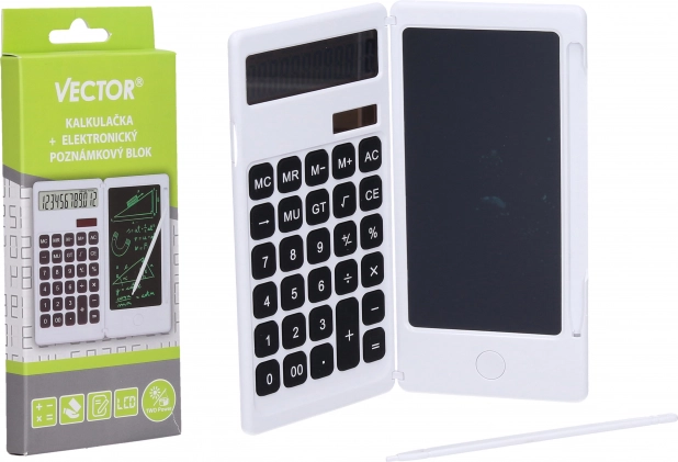 Számológép és elektronikus jegyzettömb Vector
