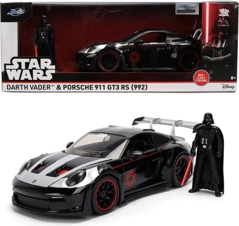 Jada Star Wars Porsche 911 GT3 RS 1:24 Darth Vader figurával - 1 db