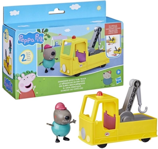 Peppa malac teherautó nagyapóval és kutyussal