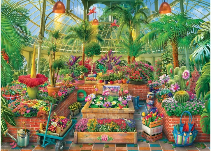 Üvegházi kert 1000 darabos puzzle