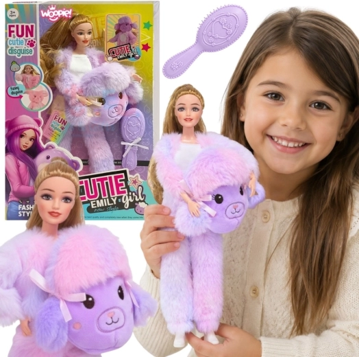 WOOPIE ROYAL Emi baba lila bárányjelmezben