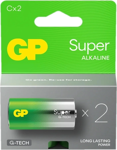 Alkáli elem C LR14 GP Super, 2 db