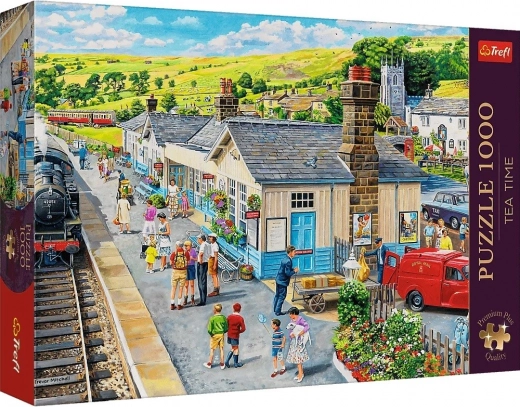 Trefl puzzle Premium Plus Tea Time – vasútállomás 1000 darab