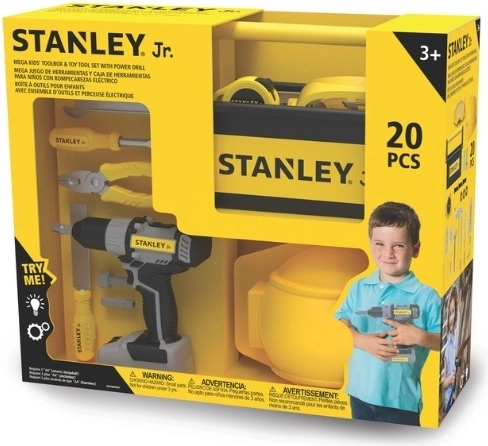 Stanley Jr. gyerek szerszámkészlet elemes fúróval (20 db)