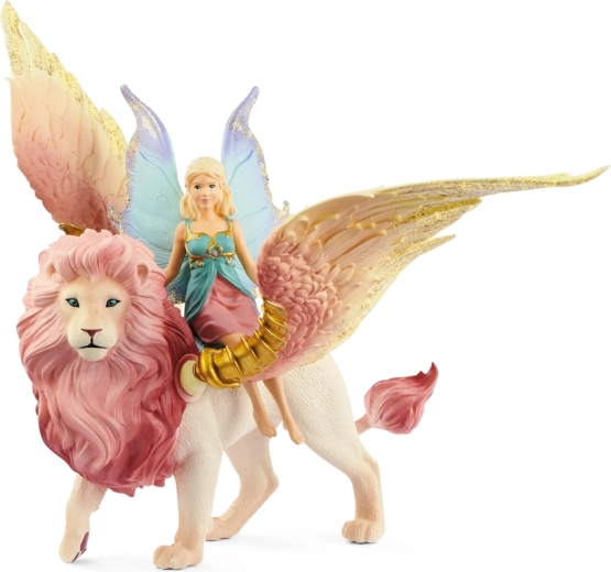 Schleich Bayala tündeelf szárnyas oroszlánon