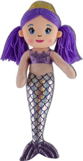 Plüss sellőlány lila 30 cm