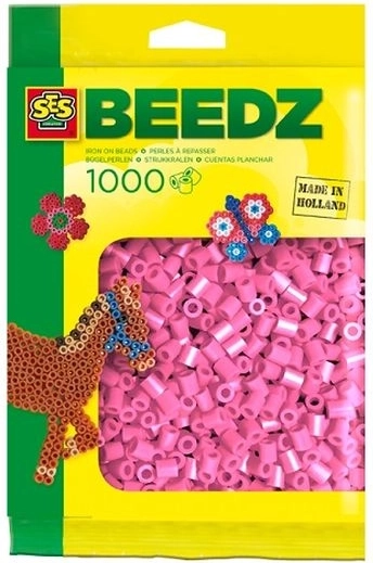 SES Creative vasalható gyöngyök rózsaszín 1000 db