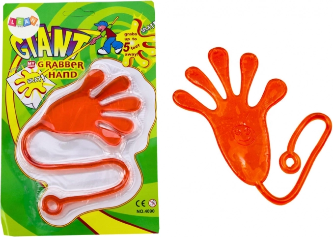Ragadós fogantyús, rugalmas gluténes slime – narancs