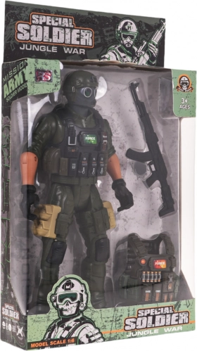 Katonai figura kiegészítőkkel