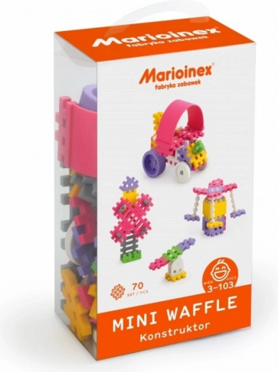 Mini Waffle építőkészlet 70 db lányoknak