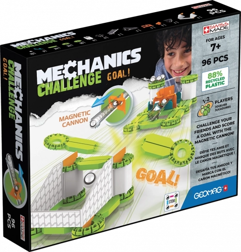 GEOMAG Mechanics Challenge mágneses építőkészlet, 96 darab