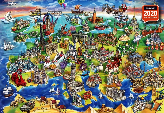 ANATOLIAN puzzle Európai világ 1500 darab