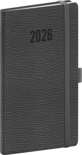 Rivoli 2026 zsebnapló szürke