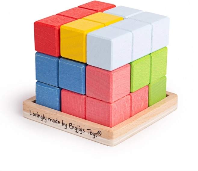 Bigjigs Toys fa kirakó kocka
