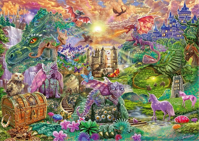 Varázslatos sárkánykirályság puzzle 1000 darabos SCHMIDT