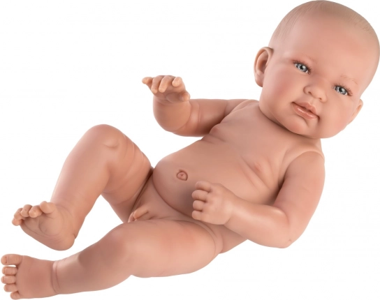 Llorens 73801 NEW BORN FIÚCSKA – élethű baba, teljes vinil testtel – 40 cm