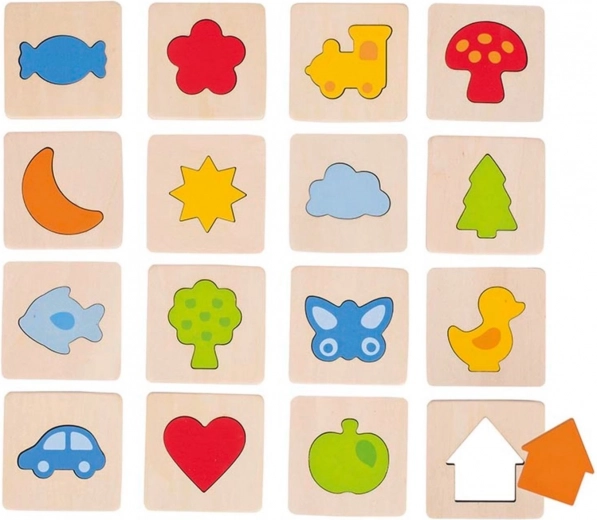 Tapintásos játék Ismerd meg a formákat keretben