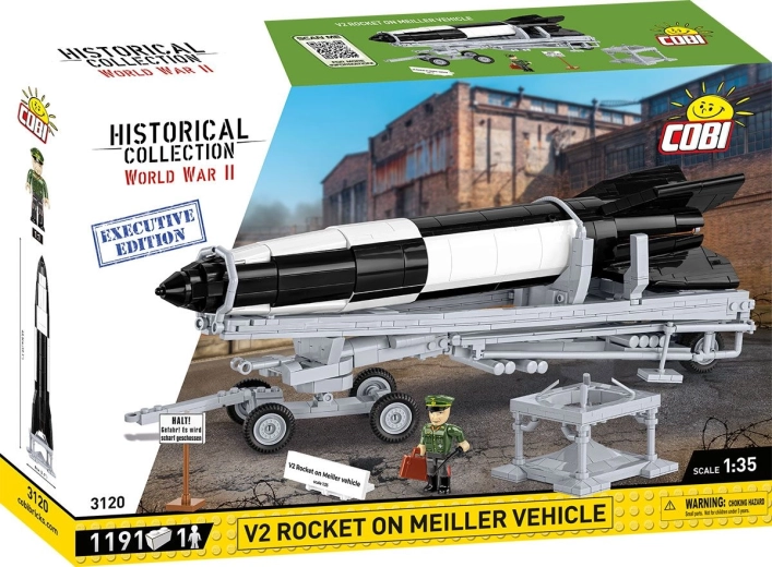 Cobi Historical Collection II. világháború V2 rakéta Meiller alvázon, Executive Edition