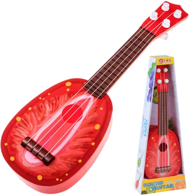 Gyerek ukulele – műanyag gitárka 37 cm – Piros
