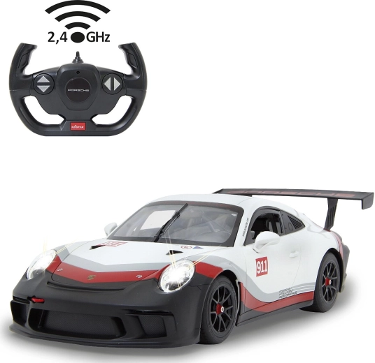 Jamara Porsche 911 GT3 Cup távirányítós RC autó 1:14 fehér 2,4 GHz