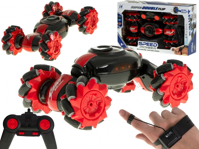 RC kaszkadőr autó Speed Pioneer 360 – Piros