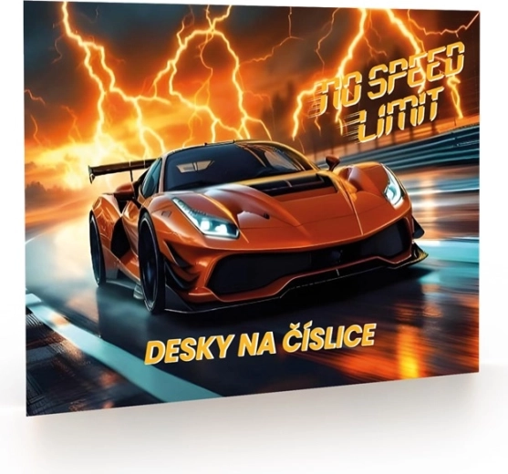 Számlapkák tartó mappa autó motívummal – iskolai segédeszköz elsősöknek