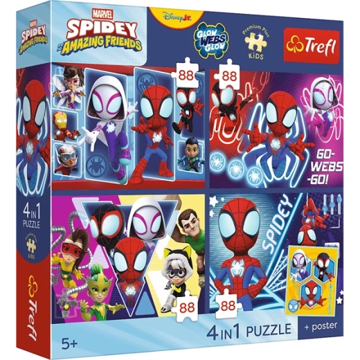 4 különálló puzzle egy csomagban