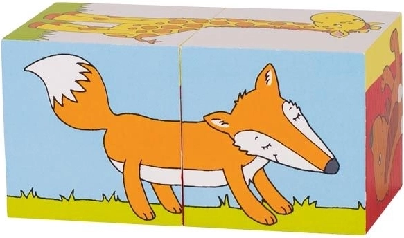 Fa kockák állatkákkal gyerekeknek